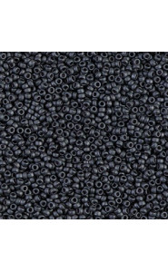 Miyuki rocailles Perlen 15/0 - Matted metallic slate 15-2065